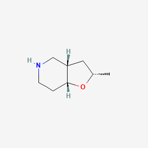 molecular formula C8H15NO B8139219 (2S,3aS,7aR)-2-methyloctahydrofuro[3,2-c]pyridine 