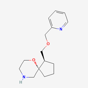 molecular formula C15H22N2O2 B8139227 (1R,5S)-1-((pyridin-2-ylmethoxy)methyl)-6-oxa-9-azaspiro[4.5]decane 