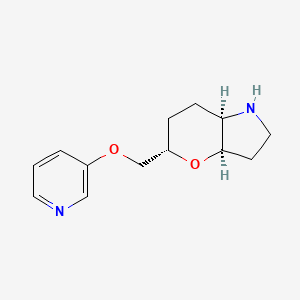 molecular formula C13H18N2O2 B8139287 Rel-(3Ar,5S,7Ar)-5-((Pyridin-3-Yloxy)Methyl)Octahydropyrano[3,2-B]Pyrrole 