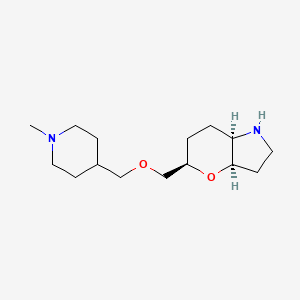 molecular formula C15H28N2O2 B8139294 (3aR,5R,7aR)-5-(((1-methylpiperidin-4-yl)methoxy)methyl)octahydropyrano[3,2-b]pyrrole 