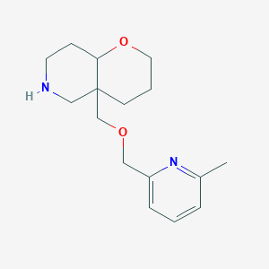 molecular formula C16H24N2O2 B8139300 4A-(((6-Methylpyridin-2-Yl)Methoxy)Methyl)Octahydro-2H-Pyrano[3,2-C]Pyridine 
