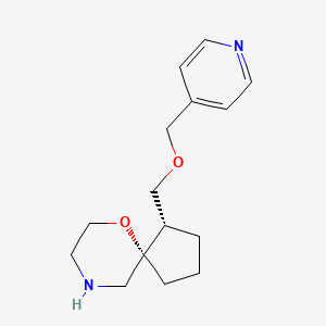 molecular formula C15H22N2O2 B8139305 (1S,5S)-1-((pyridin-4-ylmethoxy)methyl)-6-oxa-9-azaspiro[4.5]decane 