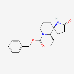 Rac-benzyl (5R,6R)-6-ethyl-2-oxo-1,7-diazaspiro[4.5]decane-7-carboxylate