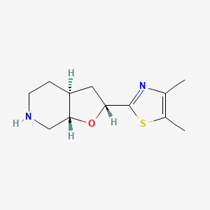 molecular formula C12H18N2OS B8139363 Rel-(2R,3As,7As)-2-(4,5-Dimethylthiazol-2-Yl)Octahydrofuro[2,3-C]Pyridine 