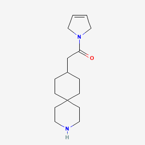 molecular formula C16H26N2O B8139372 1-(2,5-Dihydro-1H-pyrrol-1-yl)-2-(3-azaspiro[5.5]undecan-9-yl)ethanone 
