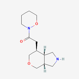 2-((3aR,7S,7aS)-octahydropyrano[3,4-c]pyrrol-7-yl)-1-(1,2-oxazinan-2-yl)ethanone