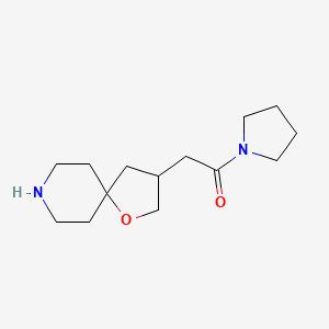 molecular formula C14H24N2O2 B8139381 1-(Pyrrolidin-1-Yl)-2-(1-Oxa-8-Azaspiro[4.5]Decan-3-Yl)Ethanone 