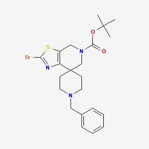 Tert-butyl 1'-benzyl-2-bromospiro[4,6-dihydro-[1,3]thiazolo[5,4-c]pyridine-7,4'-piperidine]-5-carboxylate