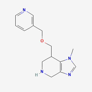 molecular formula C14H18N4O B8139394 1-Methyl-7-((pyridin-3-ylmethoxy)methyl)-4,5,6,7-tetrahydro-1H-imidazo[4,5-c]pyridine 