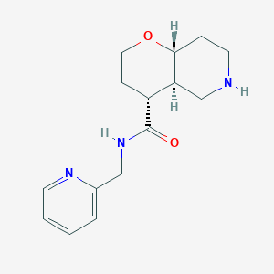 (4R,4aR,8aR)-N-(pyridin-2-ylmethyl)octahydro-2H-pyrano[3,2-c]pyridine-4-carboxamide