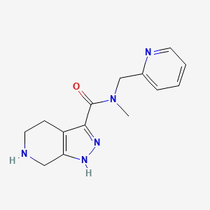 N-Methyl-N-(pyridin-2-ylmethyl)-4,5,6,7-tetrahydro-1H-pyrazolo[3,4-c]pyridine-3-carboxamide