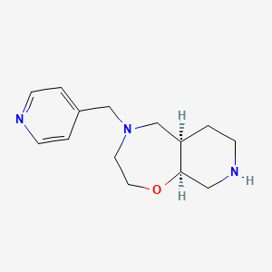 molecular formula C14H21N3O B8139435 (5Ar,9As)-4-(Pyridin-4-Ylmethyl)Decahydropyrido[4,3-F][1,4]Oxazepine 