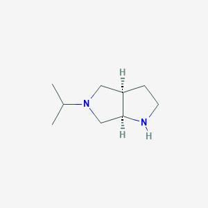molecular formula C9H18N2 B8139457 cis-5-Isopropyloctahydropyrrolo[3,4-b]pyrrole 