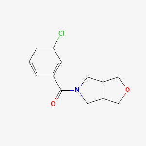 molecular formula C13H14ClNO2 B8139458 (3-Chlorophenyl)(tetrahydro-1H-furo[3,4-c]pyrrol-5(3H)-yl)methanone 