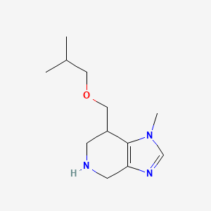 molecular formula C12H21N3O B8139460 7-(Isobutoxymethyl)-1-methyl-4,5,6,7-tetrahydro-1H-imidazo[4,5-c]pyridine 
