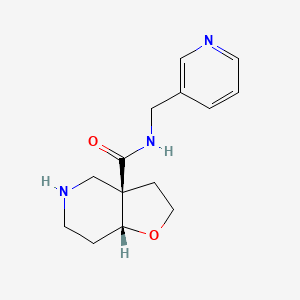 molecular formula C14H19N3O2 B8139475 Rel-(3Ar,7Ar)-N-(Pyridin-3-Ylmethyl)Octahydrofuro[3,2-C]Pyridine-3A-Carboxamide 