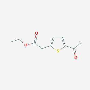 molecular formula C10H12O3S B8139520 5-Acetyl-2-thiopheneacetic acid ethyl ester 