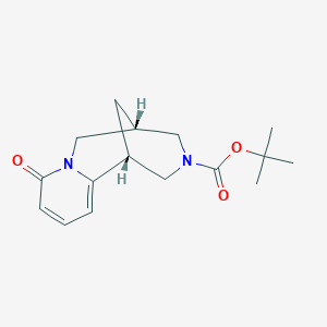 molecular formula C16H22N2O3 B8139525 (1R,5S)-tert-Butyl 8-oxo-4,5,6,8-tetrahydro-1H-1,5-methanopyrido[1,2-a][1,5]diazocine-3(2H)-carboxylate 