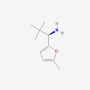 molecular formula C10H17NO B8139544 (R)-2,2-dimethyl-1-(5-methylfuran-2-yl)propan-1-amine 