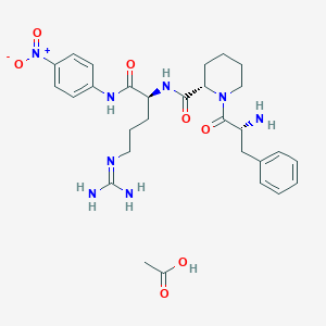 molecular formula C29H40N8O7 B8139552 H-D-Phe-Pip-Arg-pNA (acetate) 