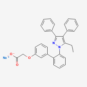 molecular formula C31H25N2NaO3 B8139565 BMS-309403 sodium 