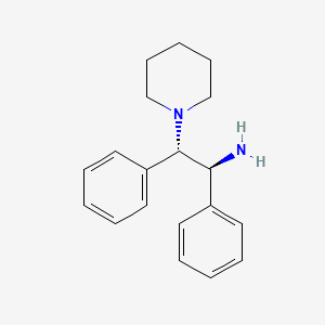molecular formula C19H24N2 B8139579 (1S,2S)-1,2-Diphenyl-2-(piperidin-1-yl)ethan-1-amine 