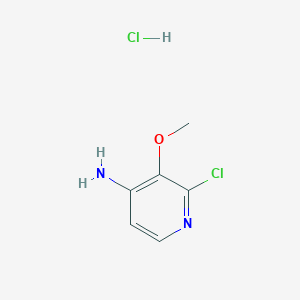 molecular formula C6H8Cl2N2O B8139761 2-Chloro-3-methoxy-4-pyridinamine hydrochloride 