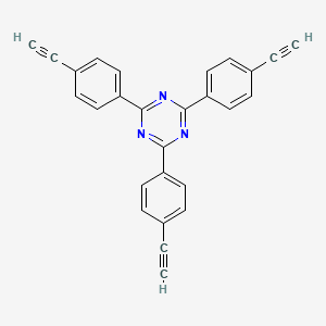 molecular formula C27H15N3 B8139855 2,4,6-三(4-乙炔苯基)-1,3,5-三嗪 