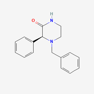 molecular formula C17H18N2O B8139863 (S)-4-Benzyl-3-phenylpiperazin-2-one 