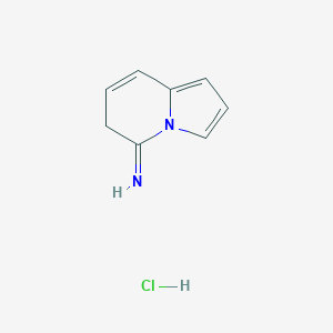 molecular formula C8H9ClN2 B8139887 Indolizin-5(6H)-imine hydrochloride 