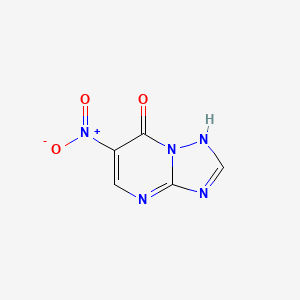 molecular formula C5H3N5O3 B8139921 [1,2,4]Triazolo[1,5-a]pyrimidin-7(1H)-one, 6-nitro- 