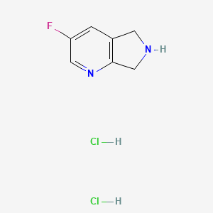 3-fluoro-5H,6H,7H-pyrrolo[3,4-b]pyridine dihydrochloride