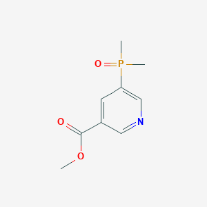 molecular formula C9H12NO3P B8139930 Methyl 5-(dimethylphosphoryl)nicotinate 