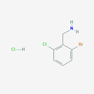 molecular formula C7H8BrCl2N B8140055 1-(2-Bromo-6-chlorophenyl)methanamine hydrochloride 