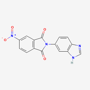 molecular formula C15H8N4O4 B8140116 2-(3H-benzimidazol-5-yl)-5-nitroisoindole-1,3-dione 