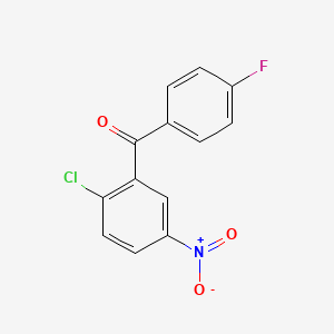 molecular formula C13H7ClFNO3 B8140127 Methanone, (2-chloro-5-nitrophenyl)(4-fluorophenyl)- CAS No. 197653-87-5