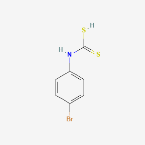 molecular formula C7H6BrNS2 B8140172 （4-溴苯基）二硫代氨基甲酸 