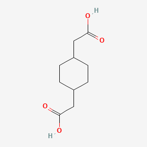 molecular formula C10H16O4 B8140188 2-[4-(Carboxymethyl)cyclohexyl]acetic acid 