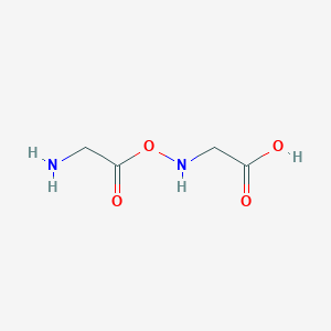 molecular formula C4H8N2O4 B8140257 2-[(2-Aminoacetyl)oxyamino]acetic acid 