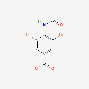 molecular formula C10H9Br2NO3 B8140264 Methyl 4-acetamido-3,5-dibromobenzoate CAS No. 135850-94-1