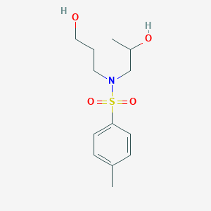 molecular formula C13H21NO4S B8140276 N-(2-hydroxypropyl)-N-(3-hydroxypropyl)-4-methylbenzenesulfonamide 