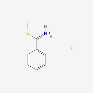 molecular formula C8H10INS B8140325 [Methylsulfanyl(phenyl)methylidene]azanium;iodide CAS No. 41981-24-2