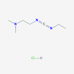 molecular formula C7H16ClN3 B8140358 N-[2-(dimethylamino)ethyl]-N'-ethylcarbodiimide hydrochloride 