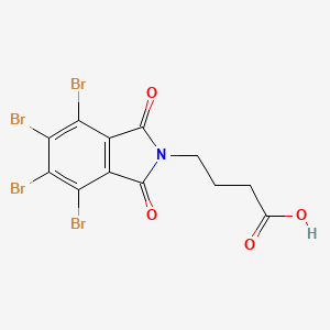 molecular formula C12H7Br4NO4 B8140374 4-(4,5,6,7-Tetrabromo-1,3-dioxoisoindol-2-yl)butanoic acid 