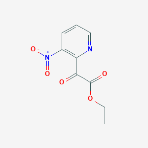 molecular formula C9H8N2O5 B8140392 Ethyl 2-(3-nitropyridin-2-yl)-2-oxoacetate 