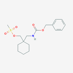 [1-(Phenylmethoxycarbonylaminomethyl)cyclohexyl]methyl methanesulfonate