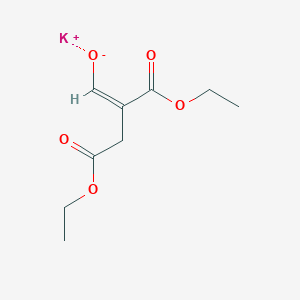 molecular formula C9H13KO5 B8140420 potassium;(Z)-4-ethoxy-2-ethoxycarbonyl-4-oxobut-1-en-1-olate 