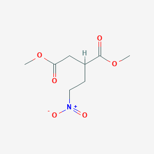 molecular formula C8H13NO6 B8140433 Dimethyl 2-(2-nitroethyl)butanedioate 