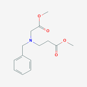 molecular formula C14H19NO4 B8140455 Methyl 3-[benzyl-(2-methoxy-2-oxoethyl)amino]propanoate 