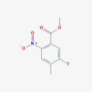 molecular formula C9H8FNO4 B8140514 Methyl 5-fluoro-4-methyl-2-nitrobenzoate 